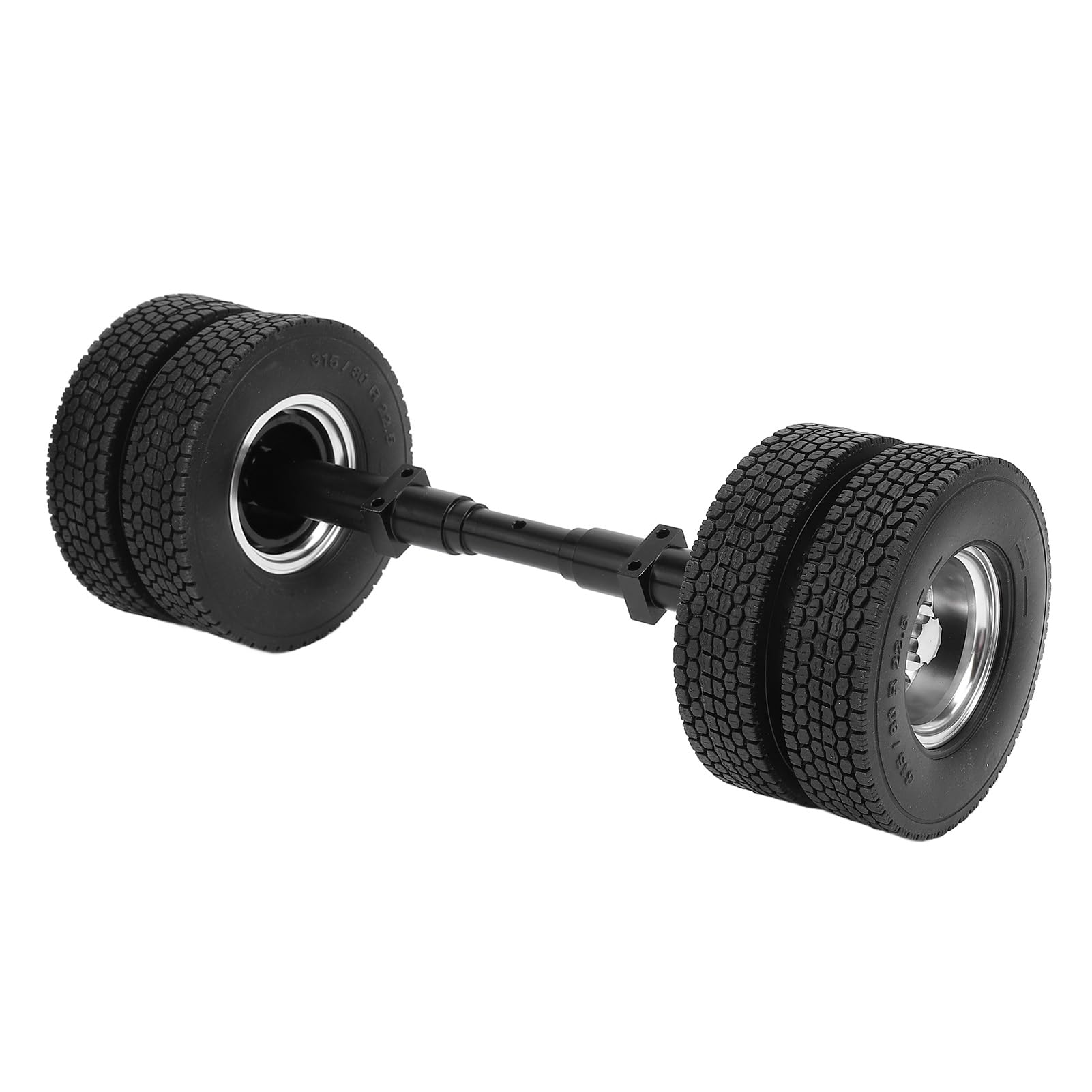 Keenso Tylna oś Przyczepy RC, Konstrukcja ze Stopu Aluminium, Zwiększona stabilność Dzięki Osi Tylnej 167 Mm do Projektu DIY Przyczepy do Ciągnika w Skali 1/14