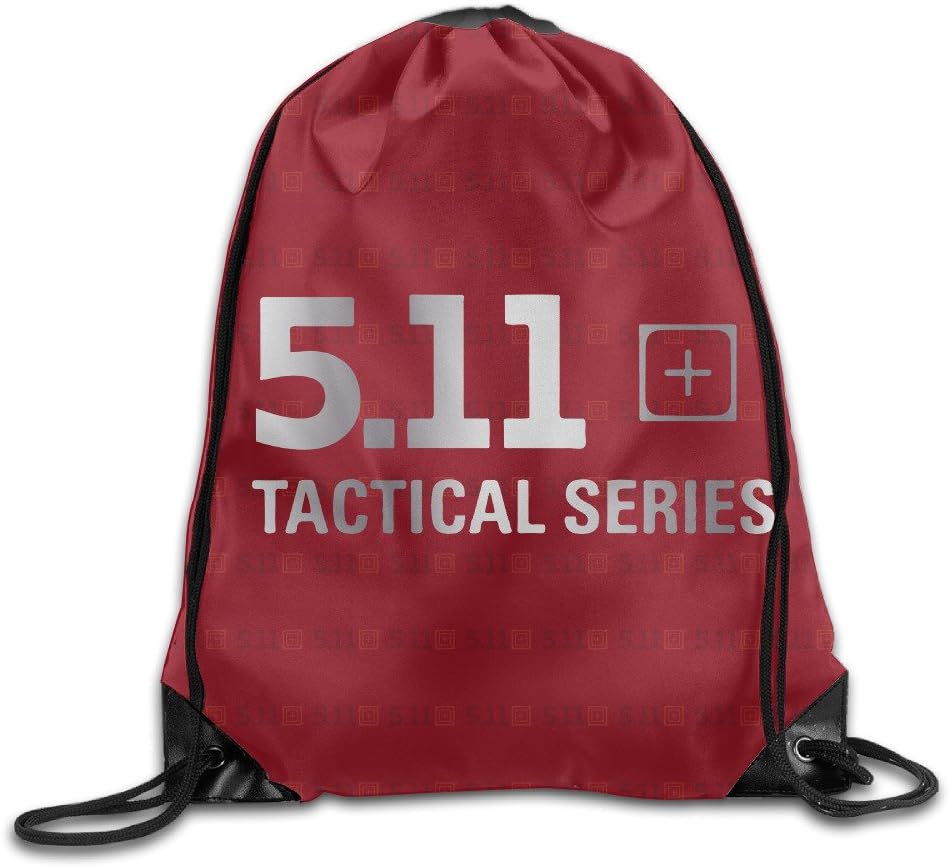5.11 Tactical Logo White Drawstring Backpack Bag