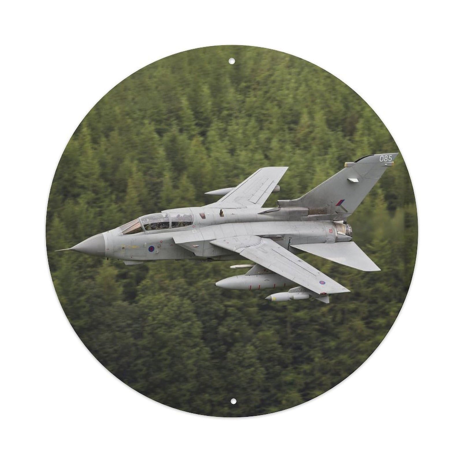 Olyhtr 8X8inch Classic Style Tornado Bomber Aircraft Military Aviation Metal Tin Sign
