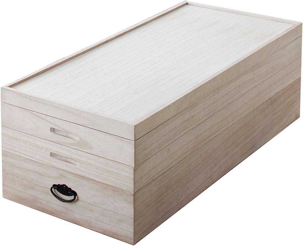 幅91×奥行41.5×高さ34cm 桐衣装箱 桐箱 着物 桐衣装ケース 楽天市場】日本製 桐衣装箱 深型2段高さ34 衣装ケース 衣装箱 着物収納