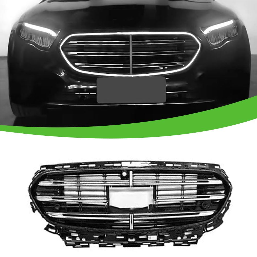 Fits for Benz E-Class W214 2024 2025 LED Light ABS Front Grille Mesh Grill Vent