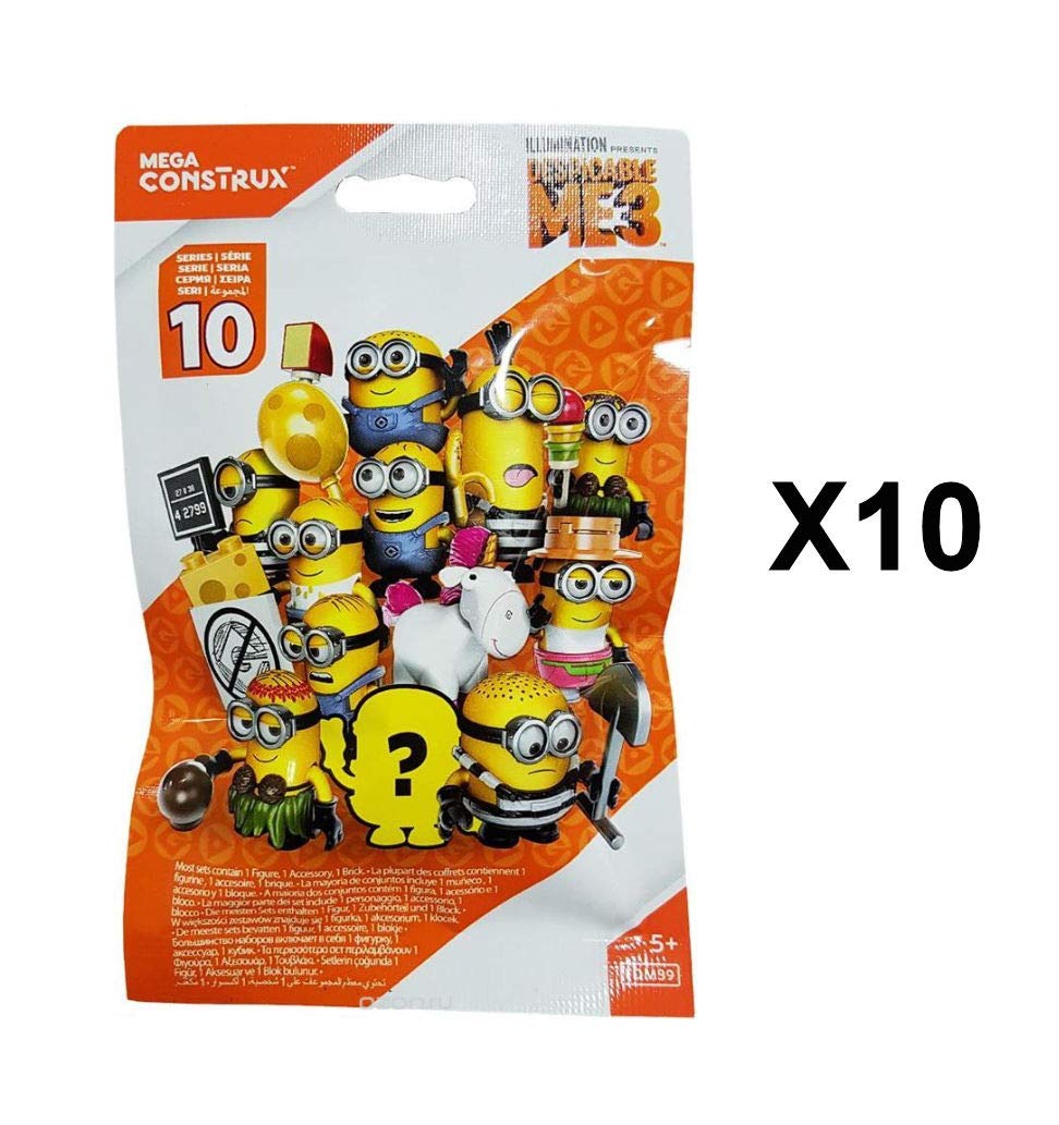 Despicable Me 3 Mega Construx Minions Series 10 Mini Figure Blind Bag Party Favours Pack Of 10 Buy Online In China At China Desertcart Com Productid