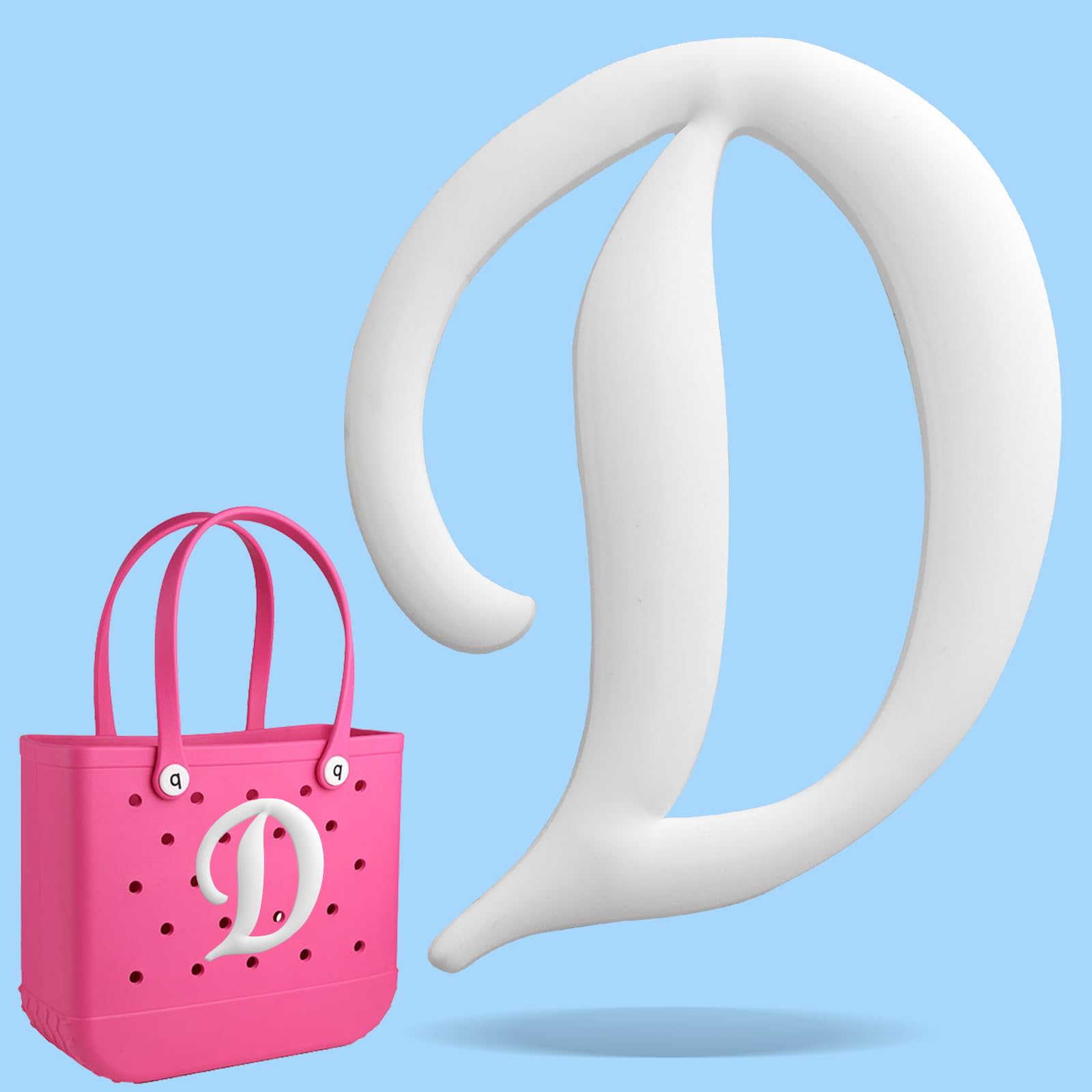 HMGES Letter Charms for Bogg Bag/Simply Southern Universal,Decorative Alphabet Insert Accessories for Bogg Rubber Beach Tote Bag,DIY Your Name