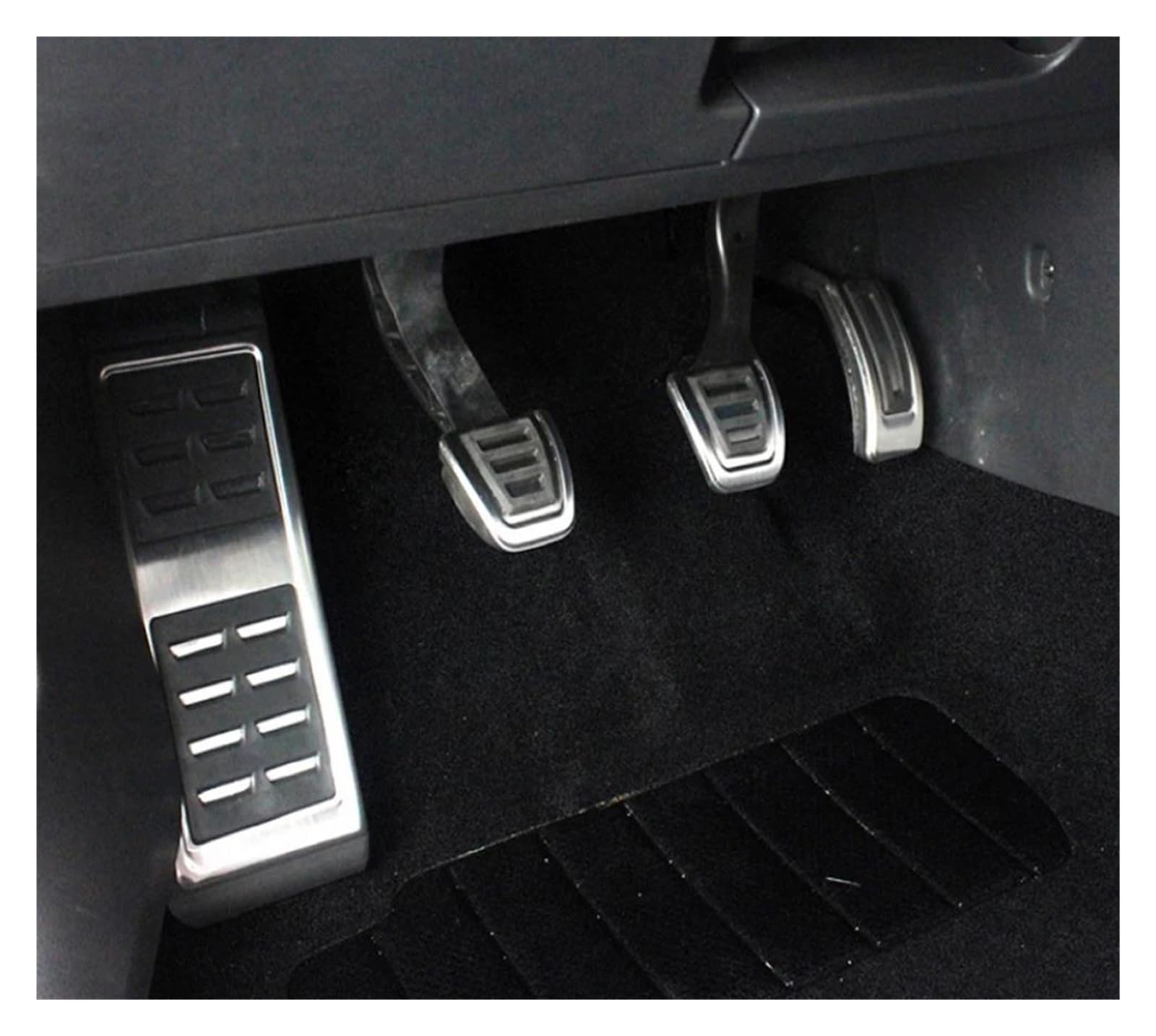 Pédales Frein Couvercle De Protection des Pédales De Voiture, Couvercle d'embrayage De Frein À Carburant, pour VW pour Tiguan 2017 2018 2019 2020 2021 Freins Pédale Couvr(3 Pcs AT with Rest)