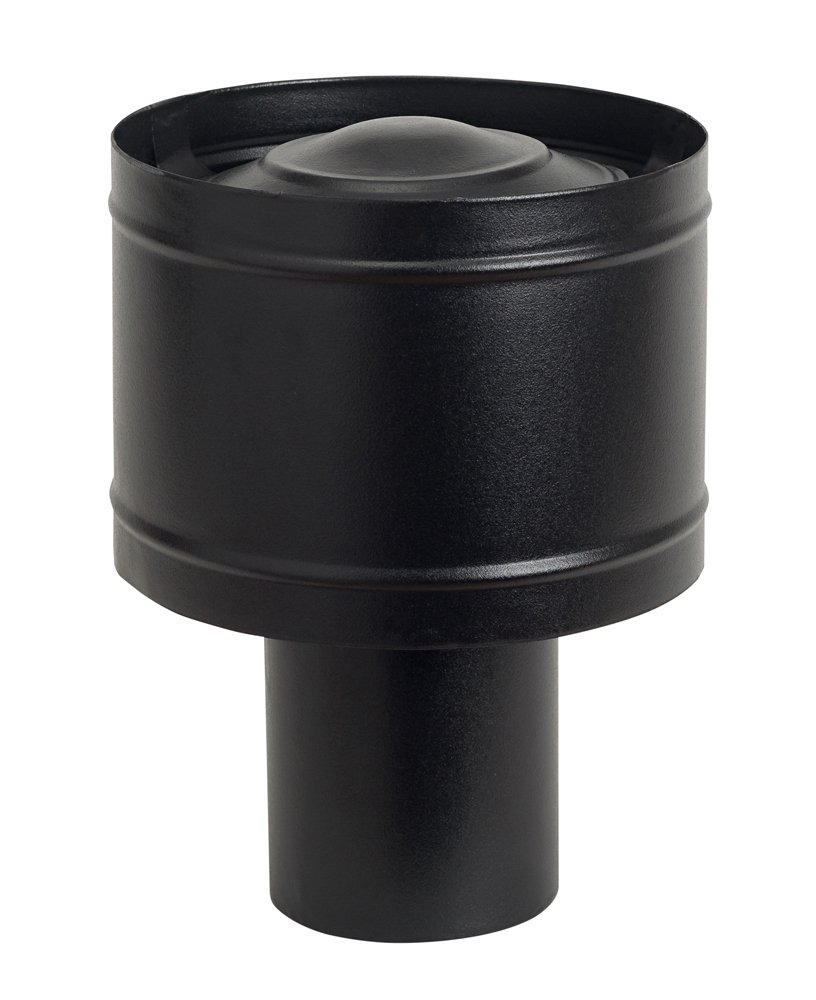 Terminal vidange fumées céramique noir mat q40400400410 pour toit
