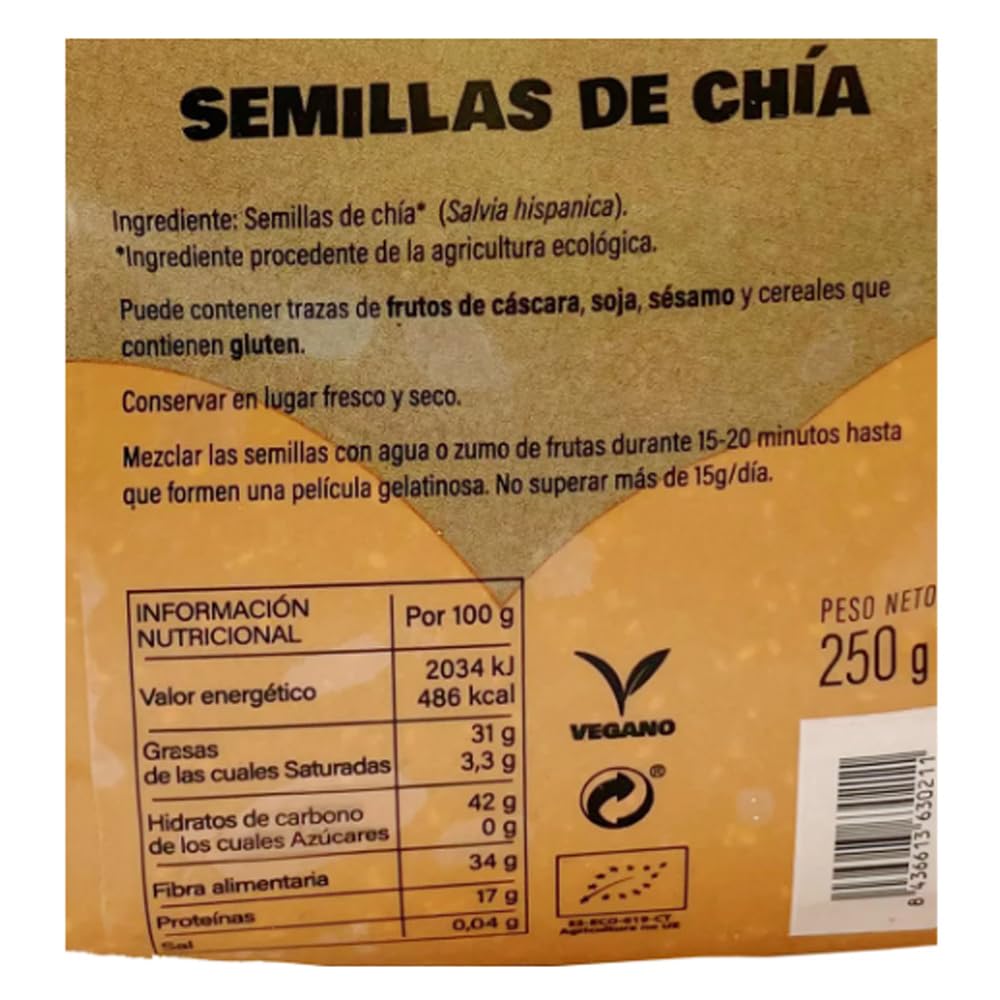 Chiasamen 250 g. 6er-Pack.