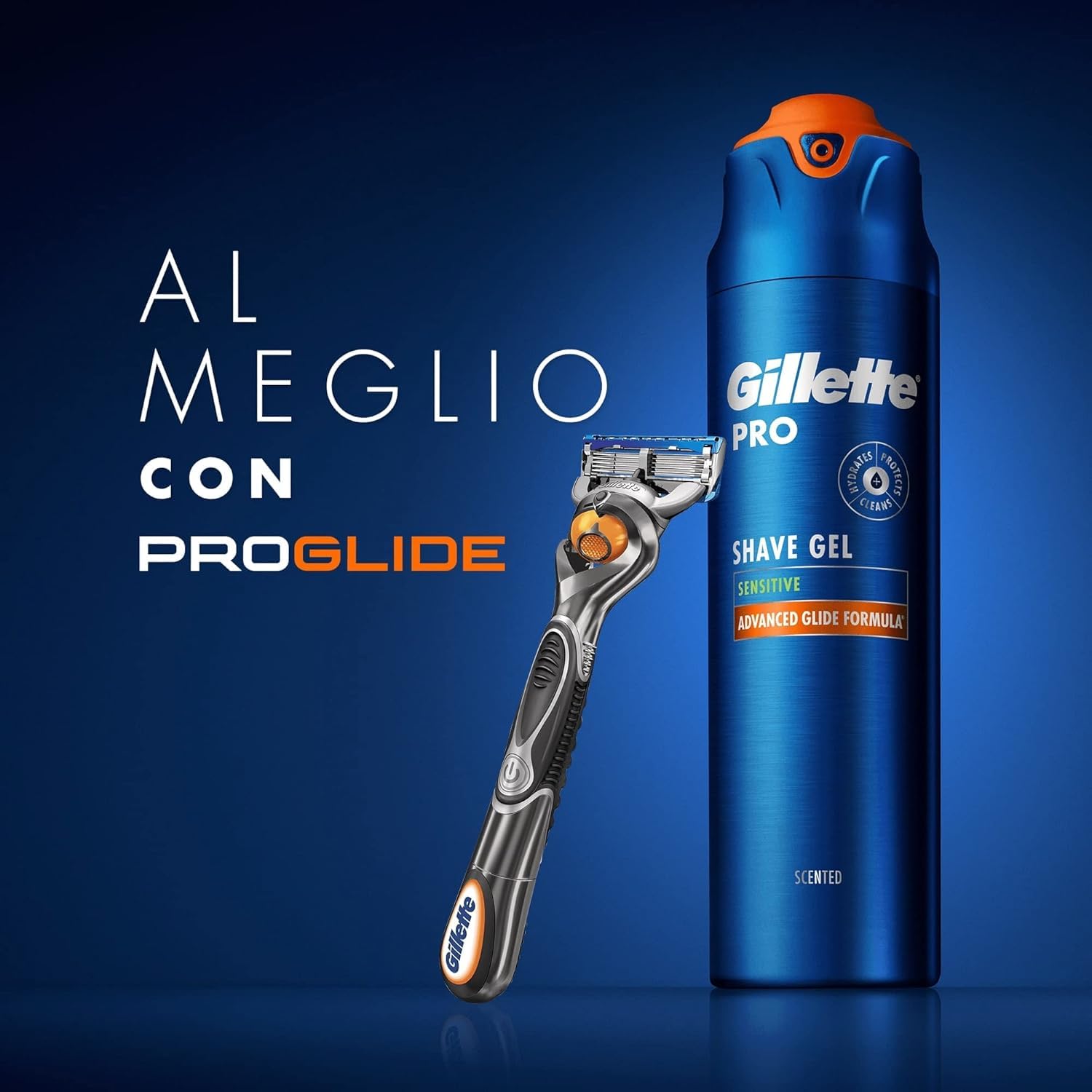 Gillette Rasiergel - Fusion Hydrating - 3er Pack (3 x 200 ml)