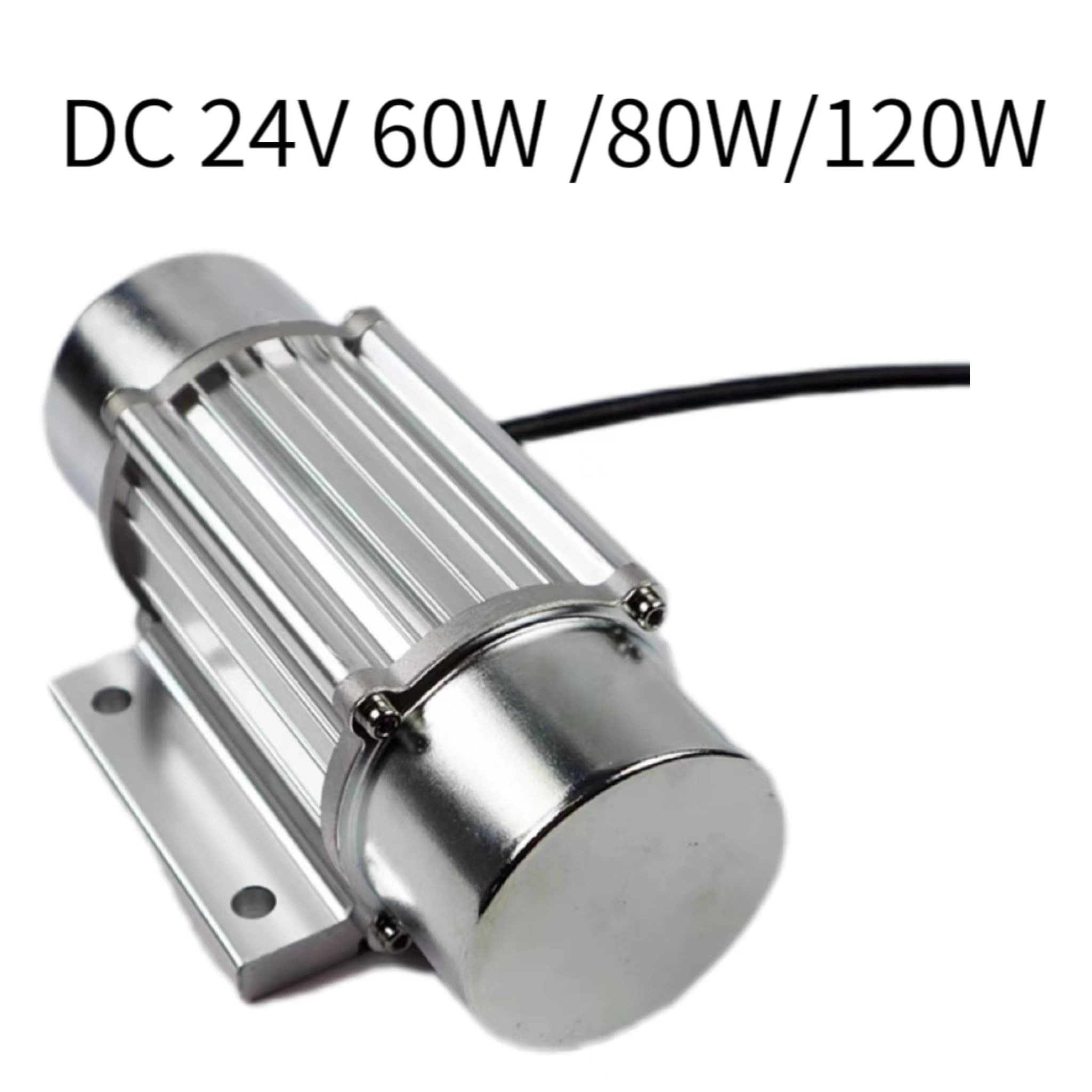 Silnik wibracyjny 60 W, 80 W, 120 W, ze zintegrowanym sterownikiem o dużej mocy do betonowych cystern i sit betonowych, bezszczotkowy 24 V DC (tylko silnik, 24 V 60 W)