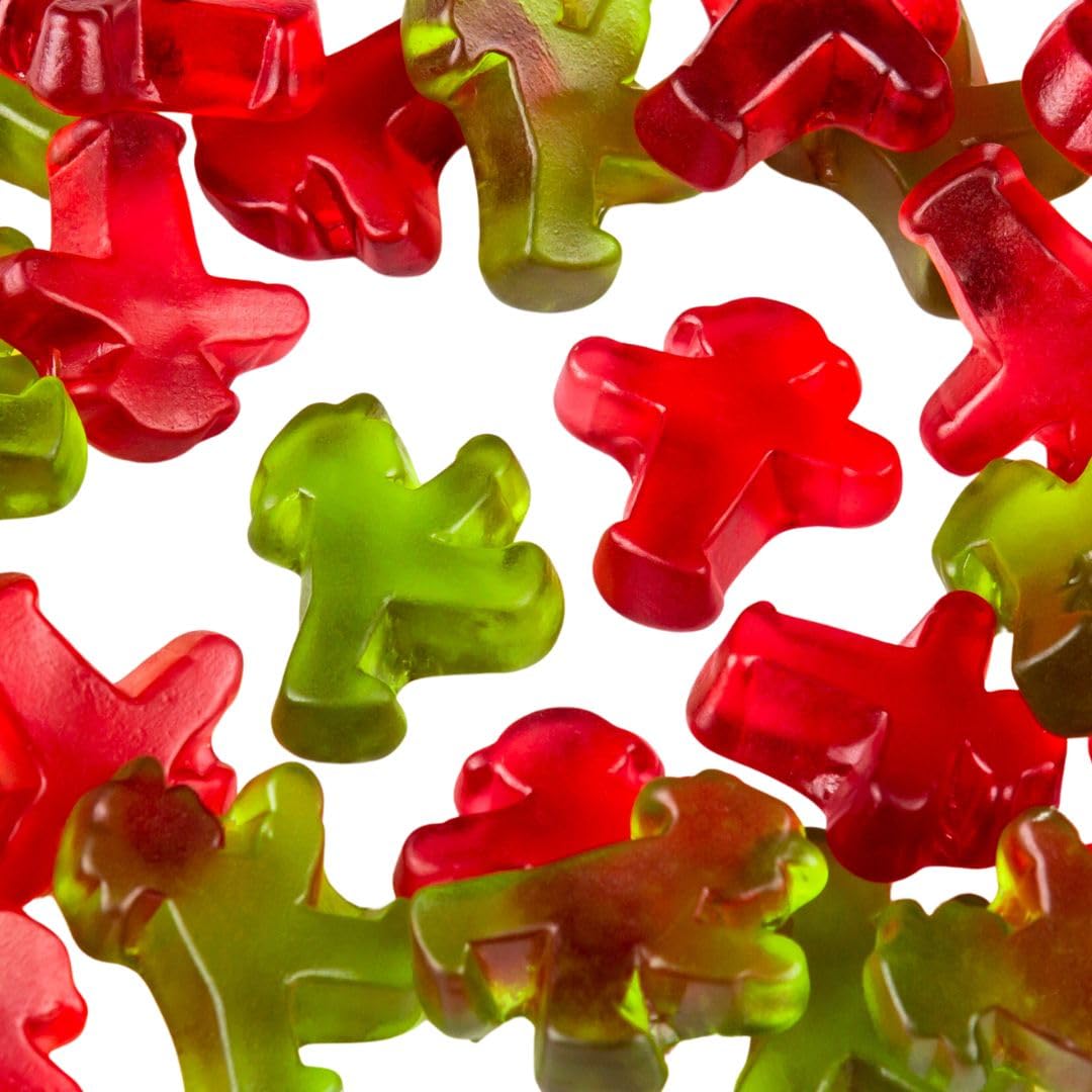 Ampelmann 20x 160g Fruchtgummis - Fruchtige Gummibärchen - Kirsch & | Gummibonbons in Kultform inkl. DDR Kochbuch & Karte - Ideales Naschwerk im Vorratspack für Partys & als Geschenkidee