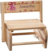 Vista 10 de Banqueta infantil personalizada 2 en 1 y silla, personalizada con el nombre del niño, diseño de dinosaurio