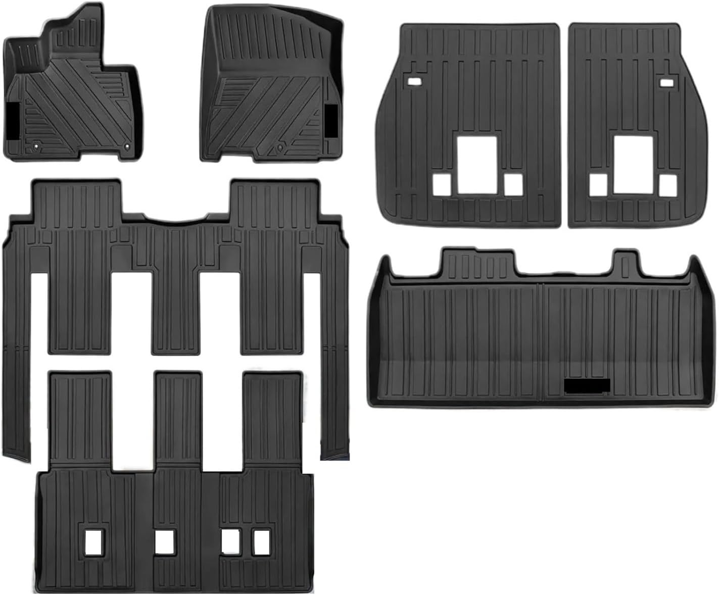 Custom Floor Mats Trunk Liner Compatible with Cargo Mat All Weather TPE Rubber Protection(All Cars Mats)
