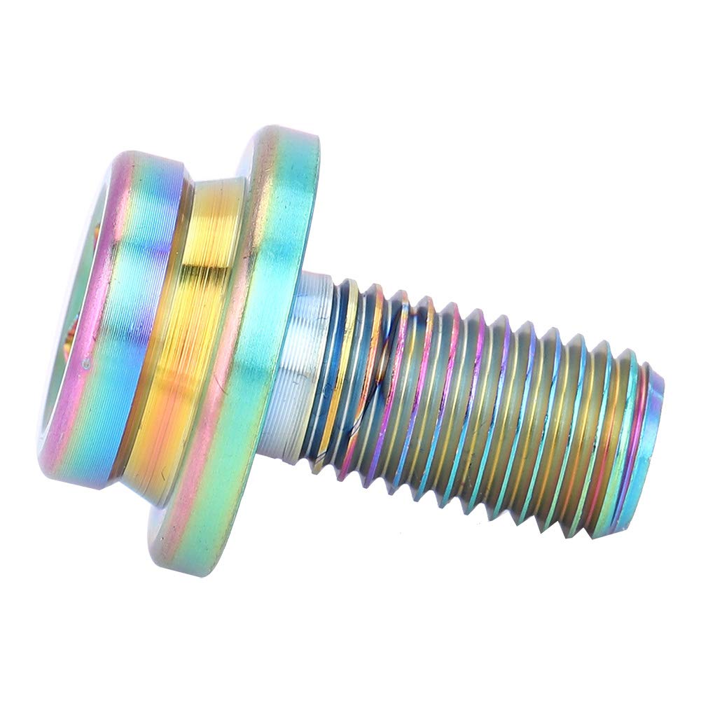 Boulon Manivelle Vélo En Alliage Titane M8x15 Mm – Anti-Poussière, Rondelle Nylon, Pour Route/VTT, Léger 11 G