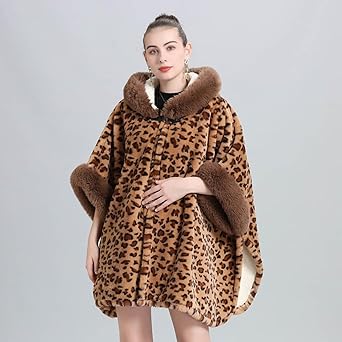 Amazon | [THLD] ポンチョ ファーポンチョ ケープ カーキ ショール