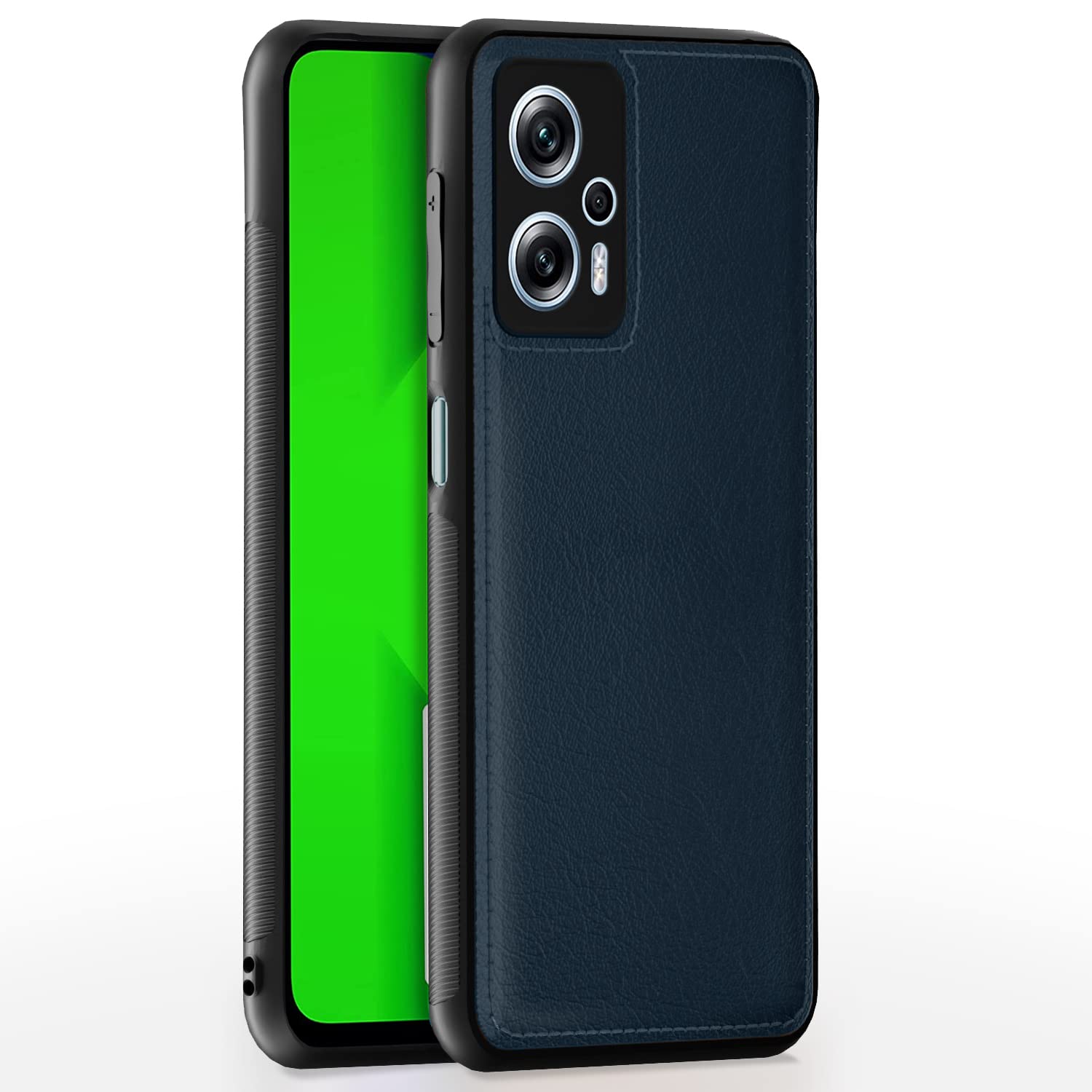 Pikkme Redmi K50i Back Cover | Pu Leather | Soft Touch | Raised Edges | Bumper Case for Redmi K50i (Blue) (B0BR5GZZZX) Amazon Price History, Amazon Price Tracker