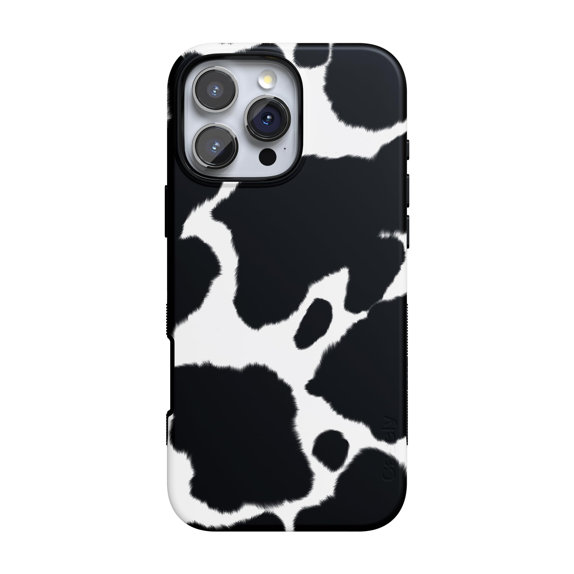 CaselyiPhone 16 Pro Max Case | Current Mood | Cow Print | Bold Protective Design | Compatible with MagSafe