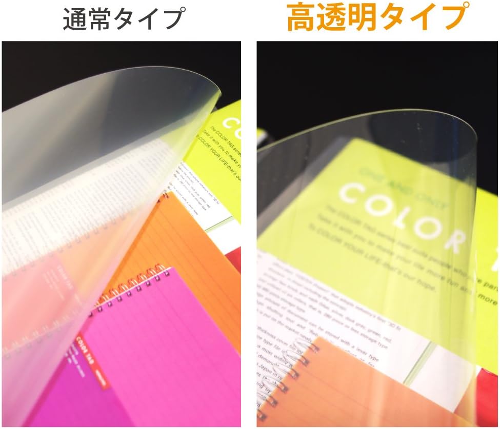 Kokuyo K2F-C750TX10 File Clear Holder, K2, A4, 10 Sheets