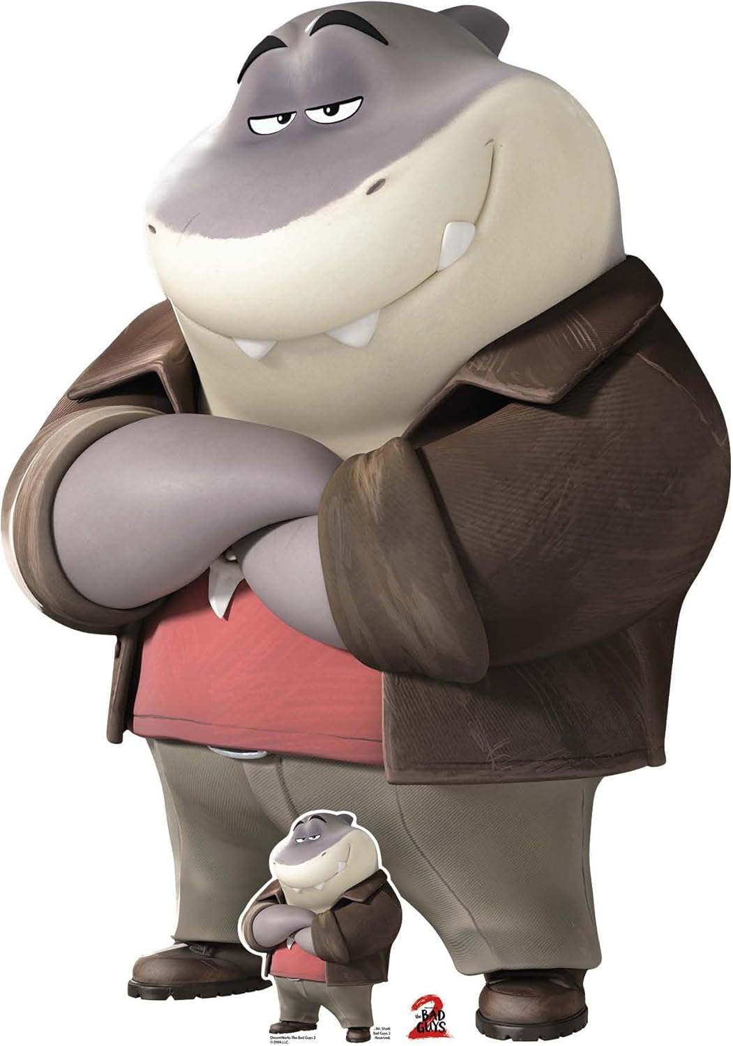 Star Cutouts SC4808 Mr Shark The Bad Guys 2 Cardboard Cut Out Height 136cm