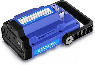 56V 150W Power Inverter Compatible with EGO 56V Lithium Battery BA1400 BA2800 BA4200, Portable Power Source with Dual USB Ports & AC Outlet for Outdoor Camping, Emergency Backup