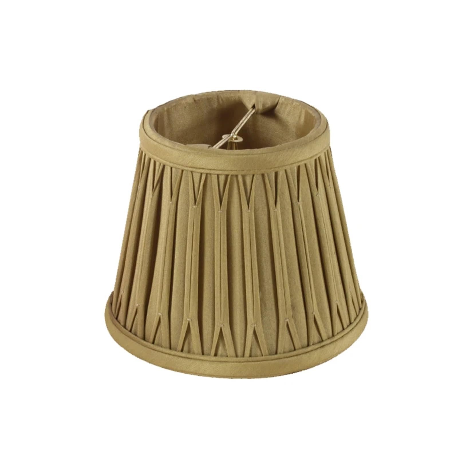 HKYBCF Lamp Shade Antique Gold Lampshade Decor Construction Lamp Shade for Table and Floor Light for Bedroom