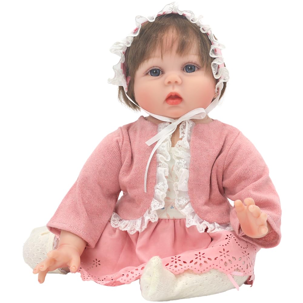 Pinky Reborn Poupée Reborn 22 Pouce 55 cm Jolie Garçon Reborn Poupé