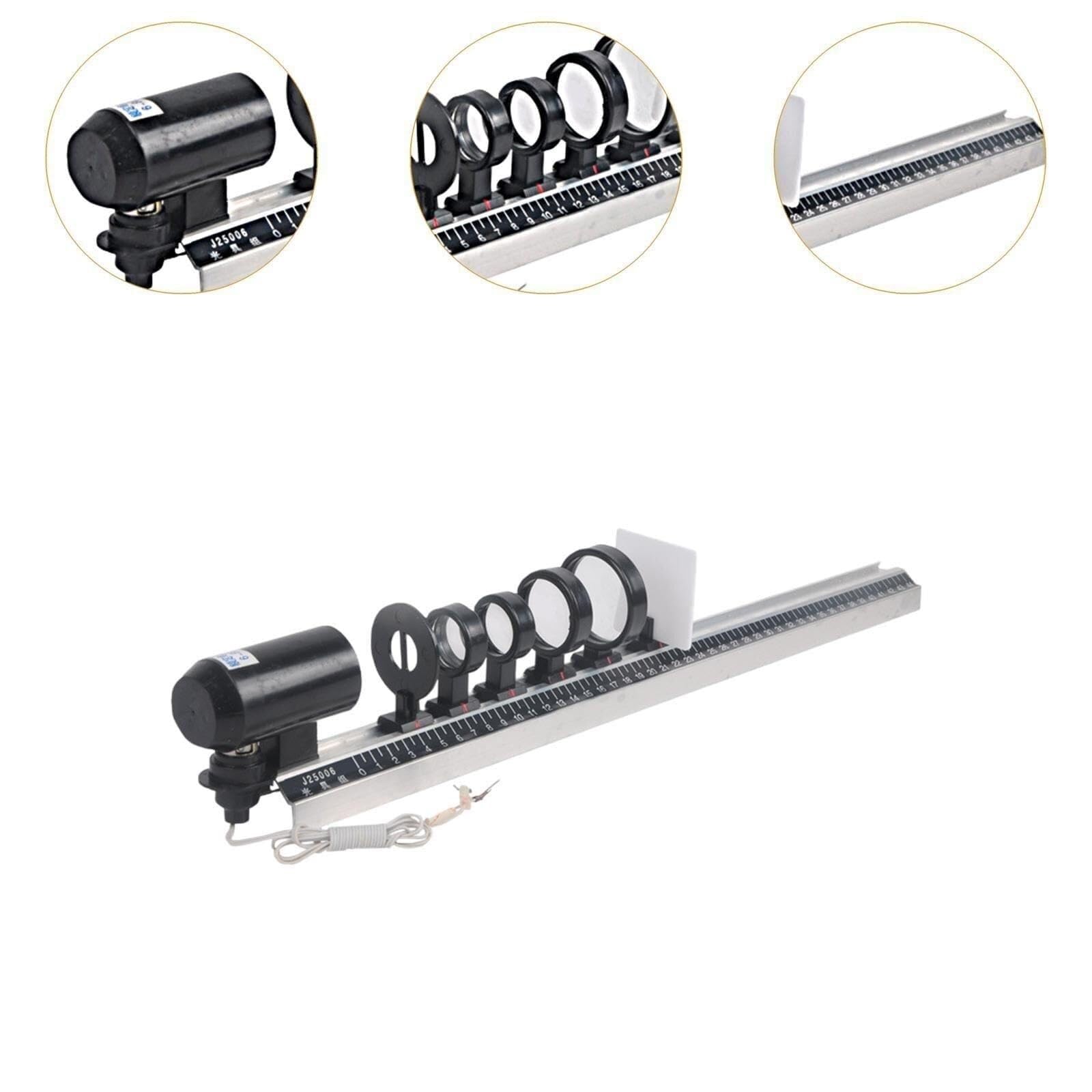 Material didáctico óptico Conjunto completo Equipo de laboratorio Banco óptico Lente física convexa Equipo experimental de imágenes for regalos de cumpleaños Maestros Niños