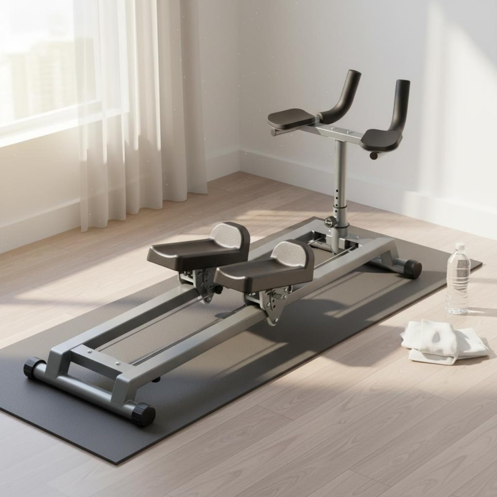 Amagogo Arrampicatore Verticale Macchina Fitness Stepper Attrezzo per Tonificazione Corpo Intero Struttura in Acciaio Compatta Movimento a Scalini