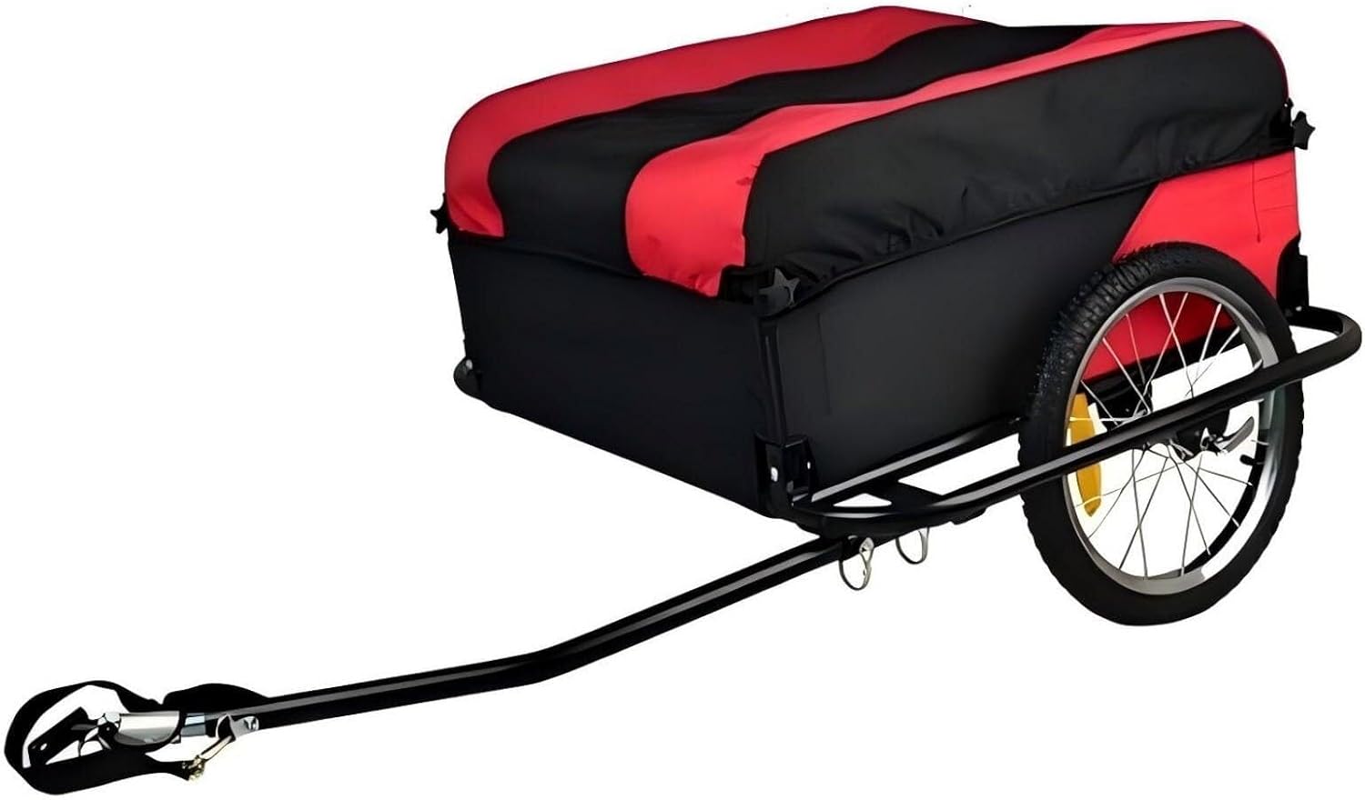 40kg Load Capacity Bicycle Cargo Trailer, Foldable Oxford Cloth Bike Trailer for Moving, Camping & Shopping