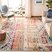 Safavieh Monaco Collection MNC222F Modern Bohemian Erased Weave Multicolored Square Area Rug (6'7" Square)