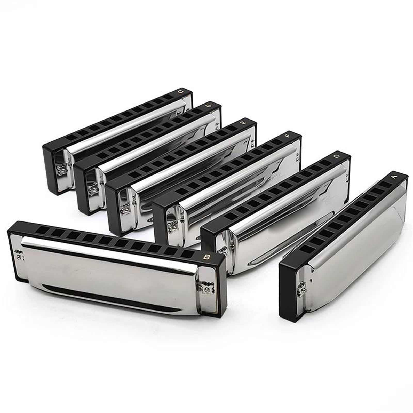 Początkujący Dorośli 10 Otworów Harmonica Blues 7 Częściowy Zestaw Diatoniczny