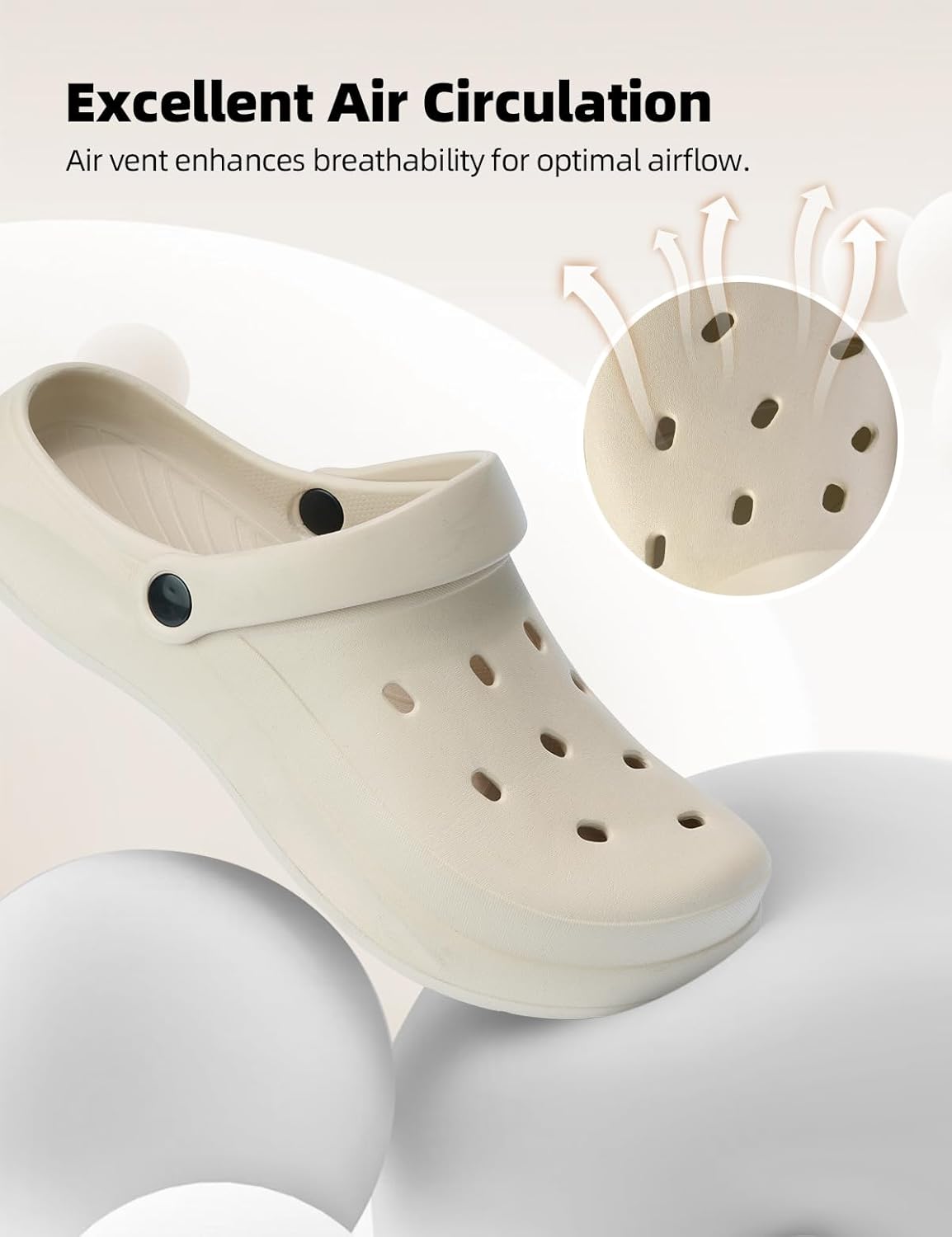Womens Mens Garden Clogs Unisex Comfort Slip-On Work Shoes, Quick-Dry Water Sandals, Casual Comfortable Slippers