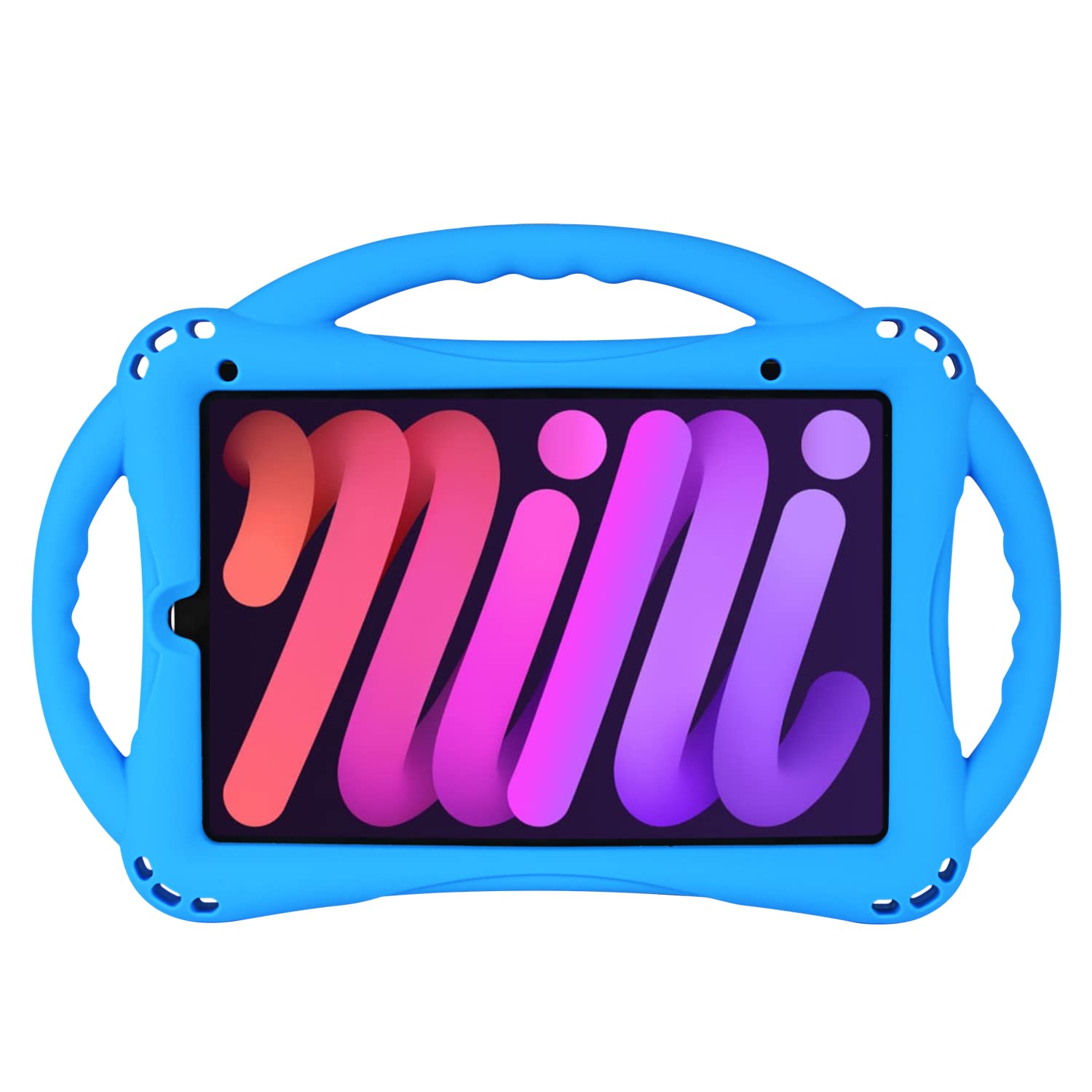 Rhswets Kids Case for iPad Mini 6th Generation 8.3 Inch, Heavy Duty Shockproof Cover Childproof Protective Kids Case with Three Handle Stand (Blue) (B0CM941WNM) Amazon Price History, Amazon Price Tracker