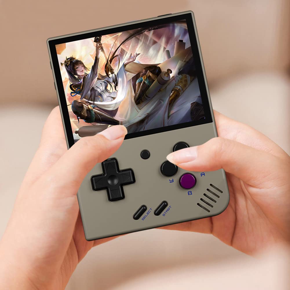 Kexpery Mini Plus Console di gioco portatile retrò portatile Sistema Linux Schermo IPS da 3,5 pollici Console for videogiochi classica Supporto WiFi ricaricabile 3000mAh Regalo for bambini e