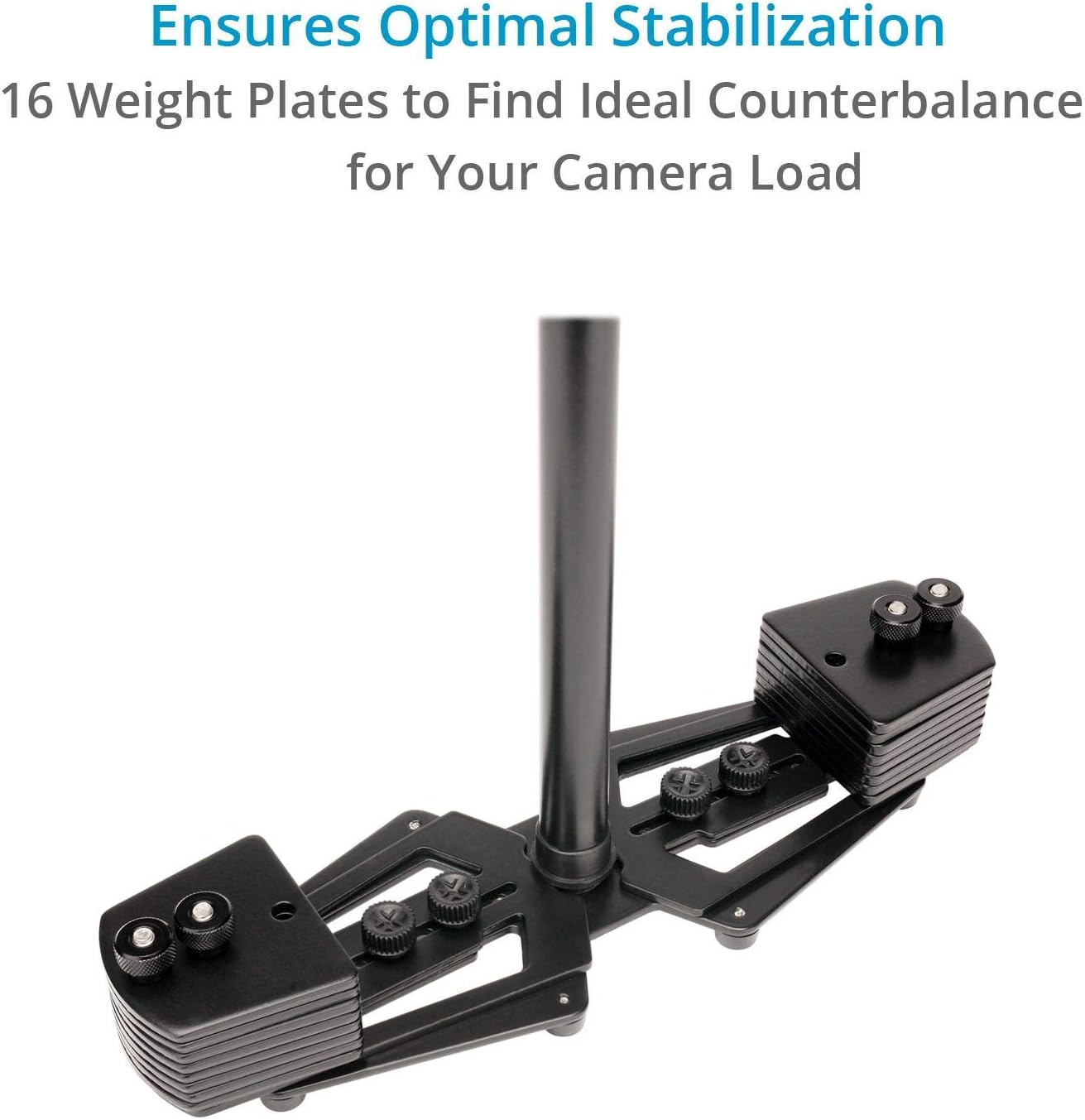 Flycam HD-3000 Telescopic Stabilizer w/Galaxy Arm & Vest for Video Cameras. Micro Balancing, Shock Absorption- Stable Shots. Reduces Fatigue/Strain + Unico Quick Release & Table Clamp (GLXY-AV-HD-3)