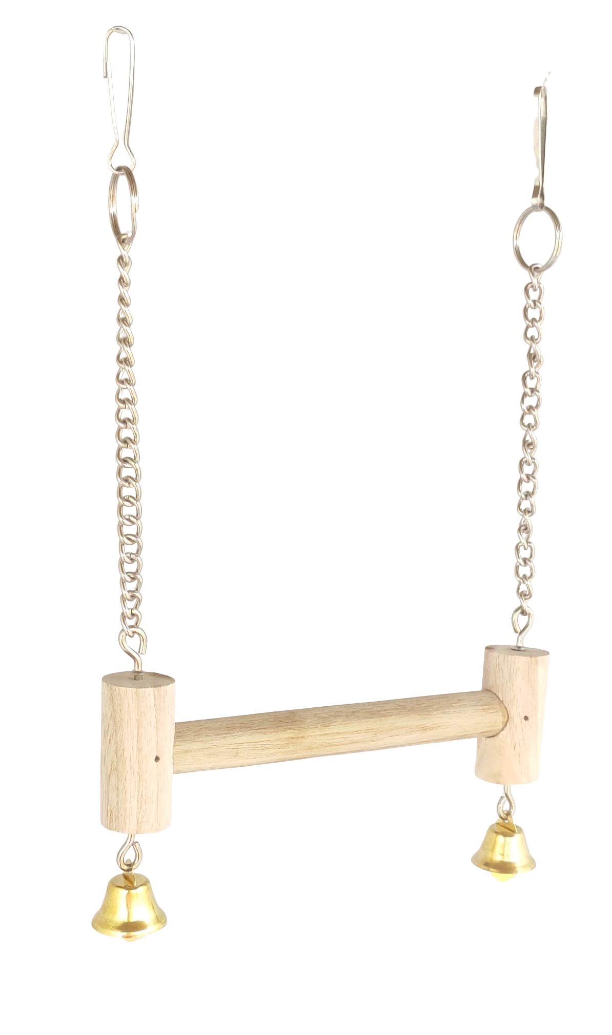KSK Rope Wooden Swing Perch Stand cage accessorie for Parakeet Cockatiel Bird (Medium) (B085DS112Y) Amazon Price History, Amazon Price Tracker