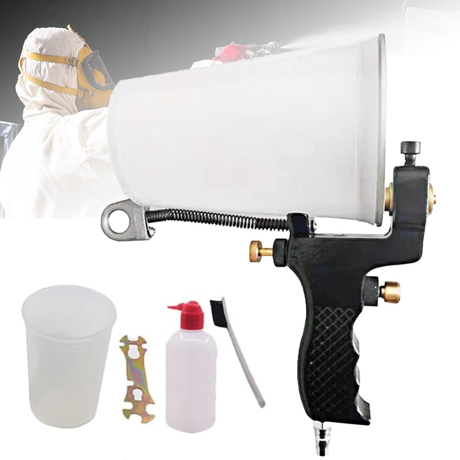 Pulvérisateur de peinture pour murs et plafonds avec buse Fn5 et godet 1000ml