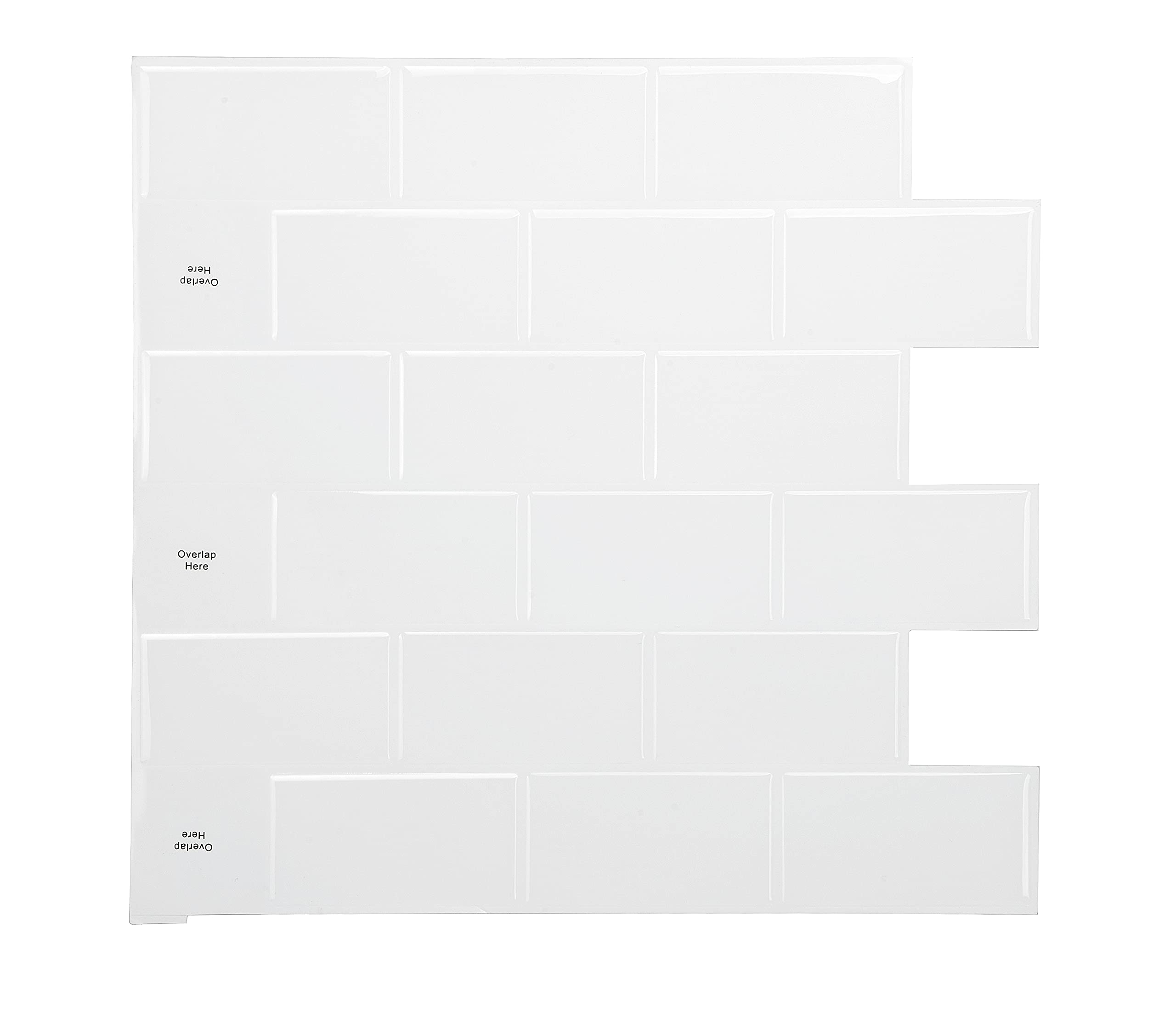 Buy STICKGOO Subway White Vinyl Peel and Stick Backsplash Tile