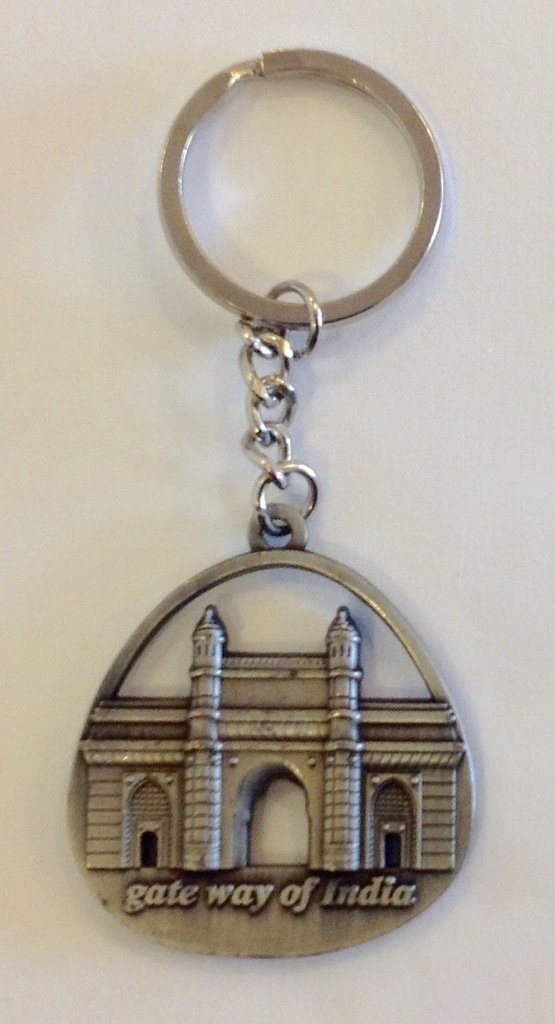 Corner Mumbai Souvenir Zinc Keychain (Silver, 4 X 4 cm)-image-26