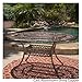 Christopher Knight Home Tucson Cast Aluminum Dining Table, Shiny Copper