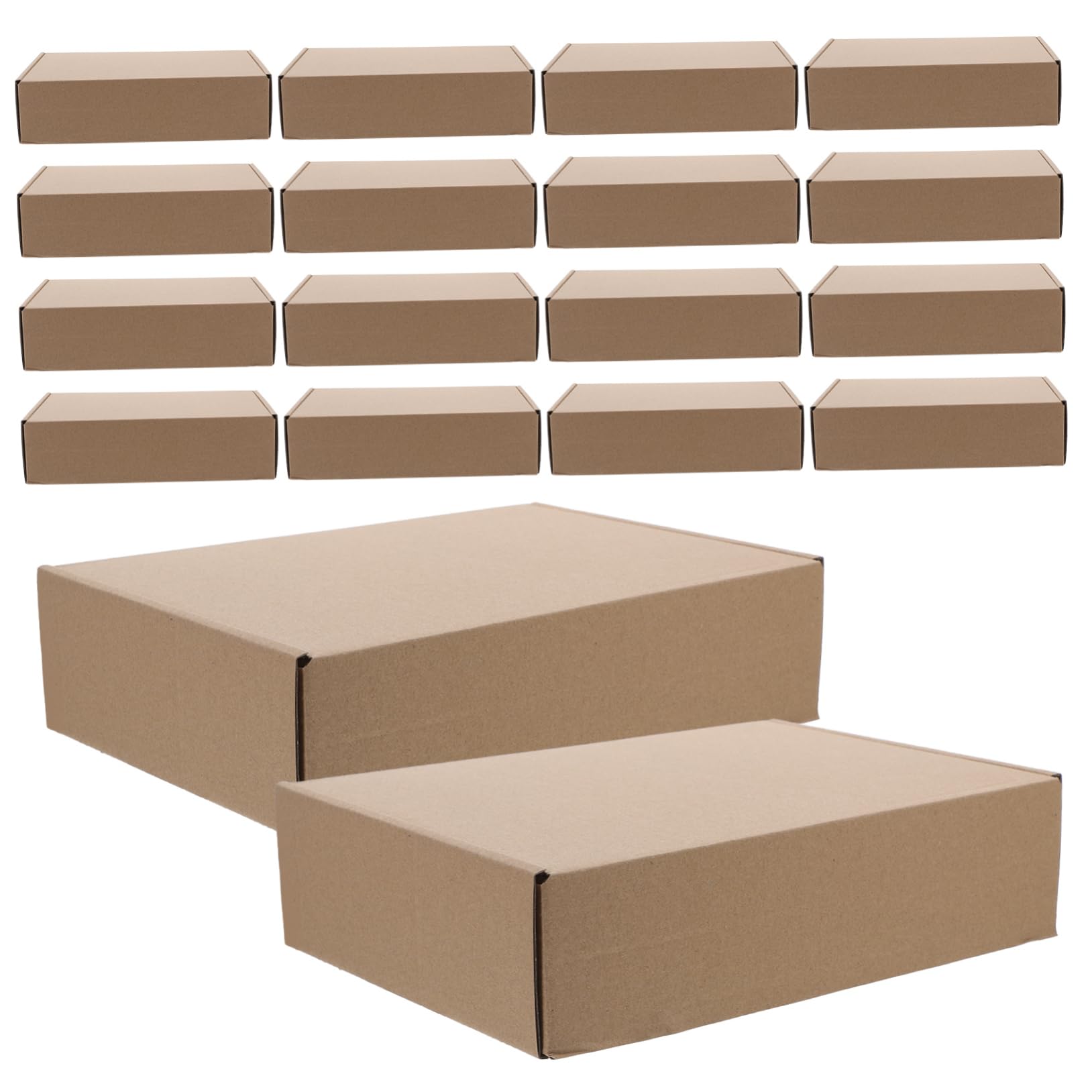 25piezas Cajas Para Envío y Almacenamiento Cajas De Embalaje De Cartón Recyclable y