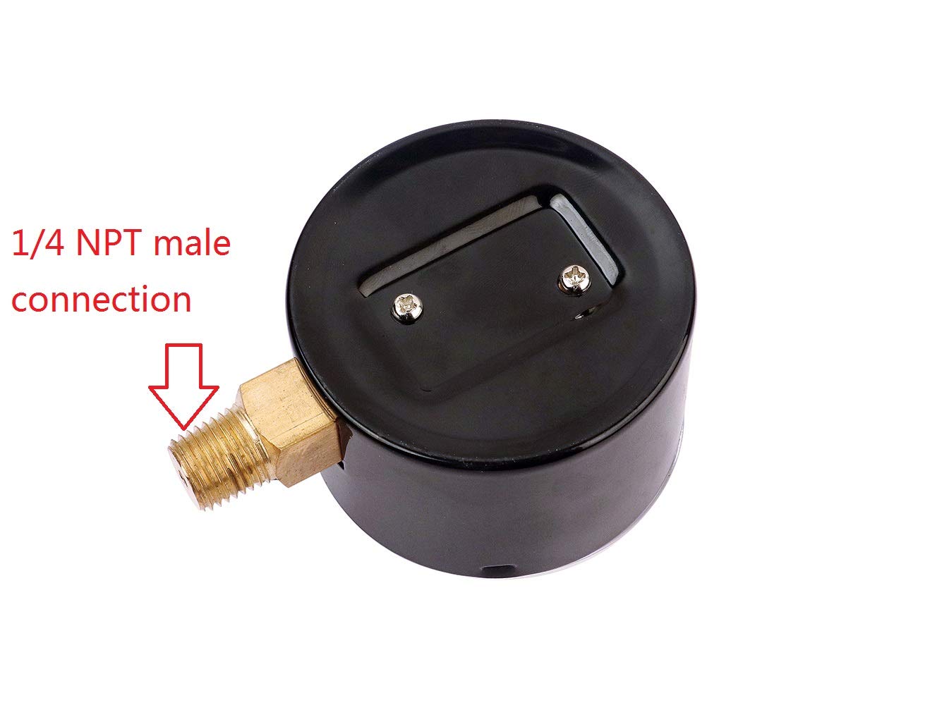 Low Capsule Pressure Gauge, 0-10 psi,2-1/2" Dial,1/4" NPT lower mount,Zero Adjustment,Safety Glass Window, Black Steel case: Industrial & Scientific