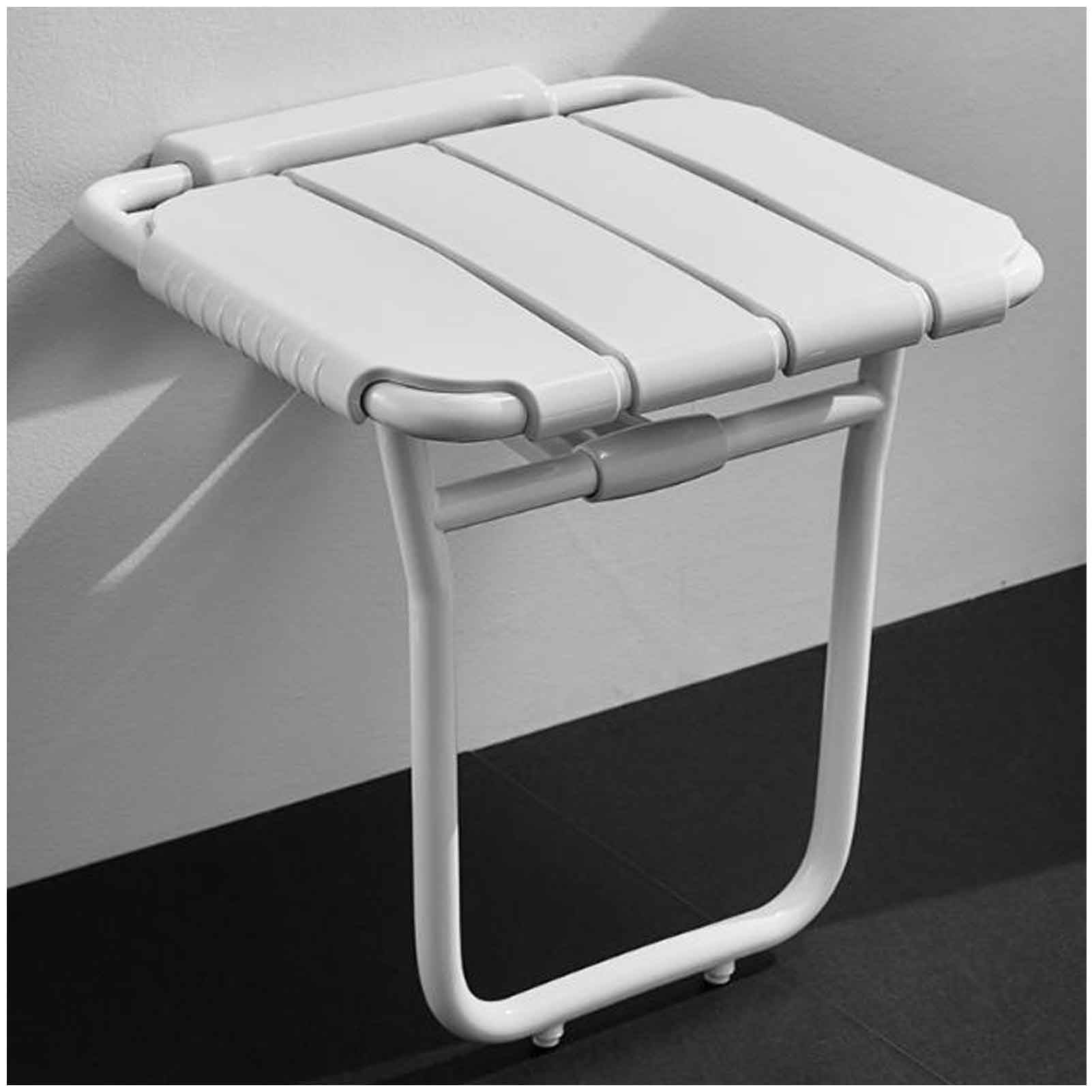 Siège de douche mural pliable pour sécuriser la toilette des aînés