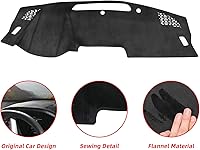 Vista 4 de CZCGYDY Funda de tablero para Nissan Altima 2025 2024 2023 2022 2021 2020 2019, alfombrilla de franela de ajuste personalizado, almohadilla