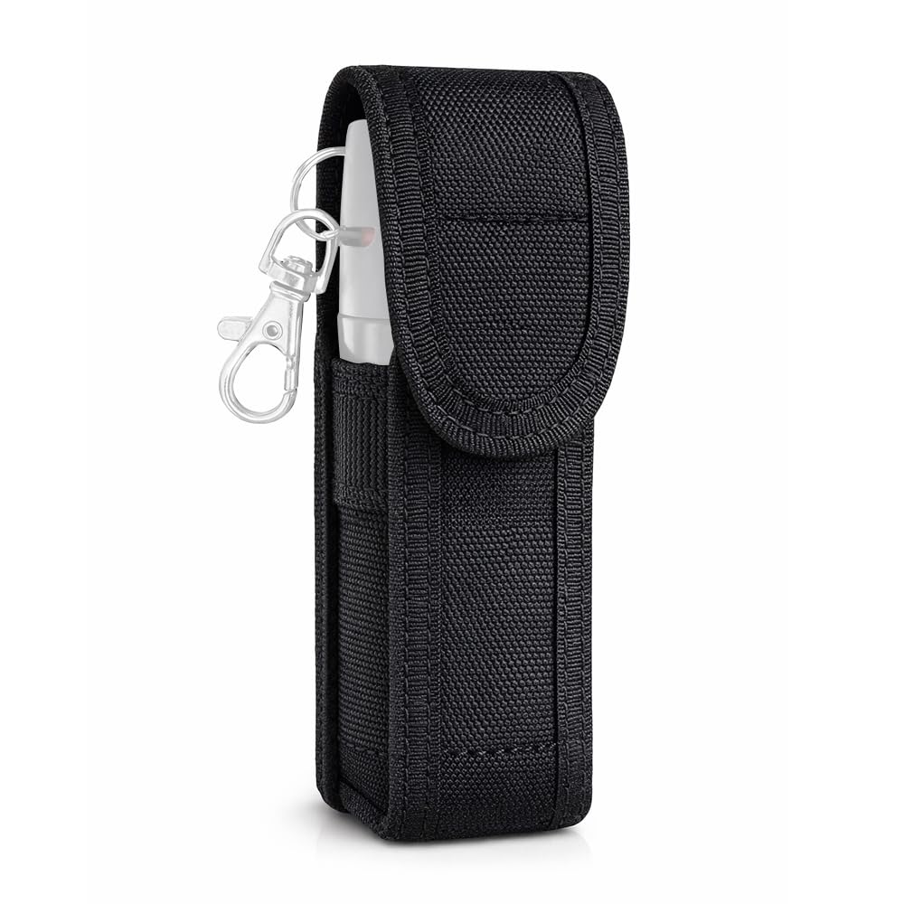 Noyzie Self Defence Spray Pouch for 15ml Canisters β Durable Nylon Holder with Metal Belt Clip β Secure Velcro Closure β Compact & Lightweight