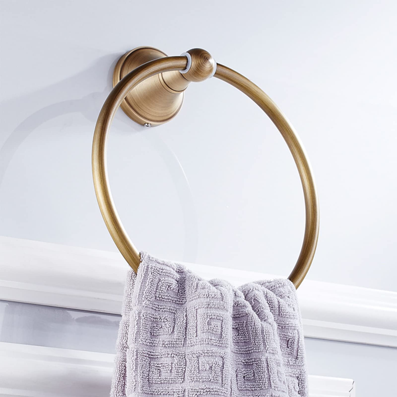 Antiker Handtuchring, Messing-Handtuchring Für Badezimmer, Wandmontage, Rund, Strapazierfähig, Handtuchhalter, Aufhänger Für Badezimmerzubehör
