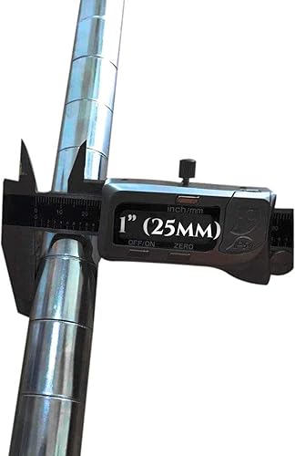 Miniatura 5 de HOWDIA Conectores de rosca gruesa de 0.047 pulgadas para postes de estantería de alambre de 1.000 in1 pulgada de diámetro exterior con orificio de