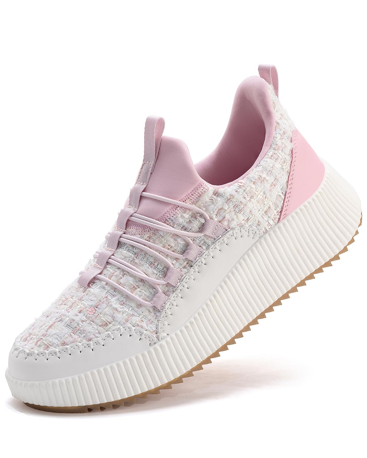 Kyedoo Women's Platform Chunky Sneakers Comfortable Casual Fashion Lace-up City Travel Walking Shoes