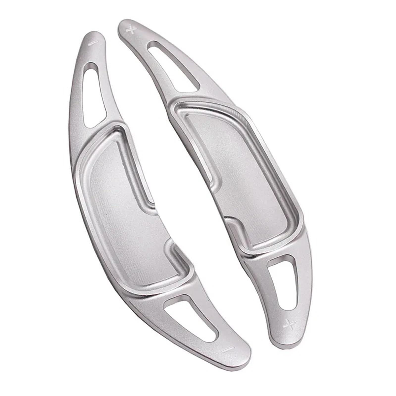 YAKISA Paddles Shift for Benz for AMG CLA45 C63 GLA45 GLS63 GLE63 G63 Aluminum Steering Wheel Shift Paddle Extension Shifters Paddle Shifter(Silver)