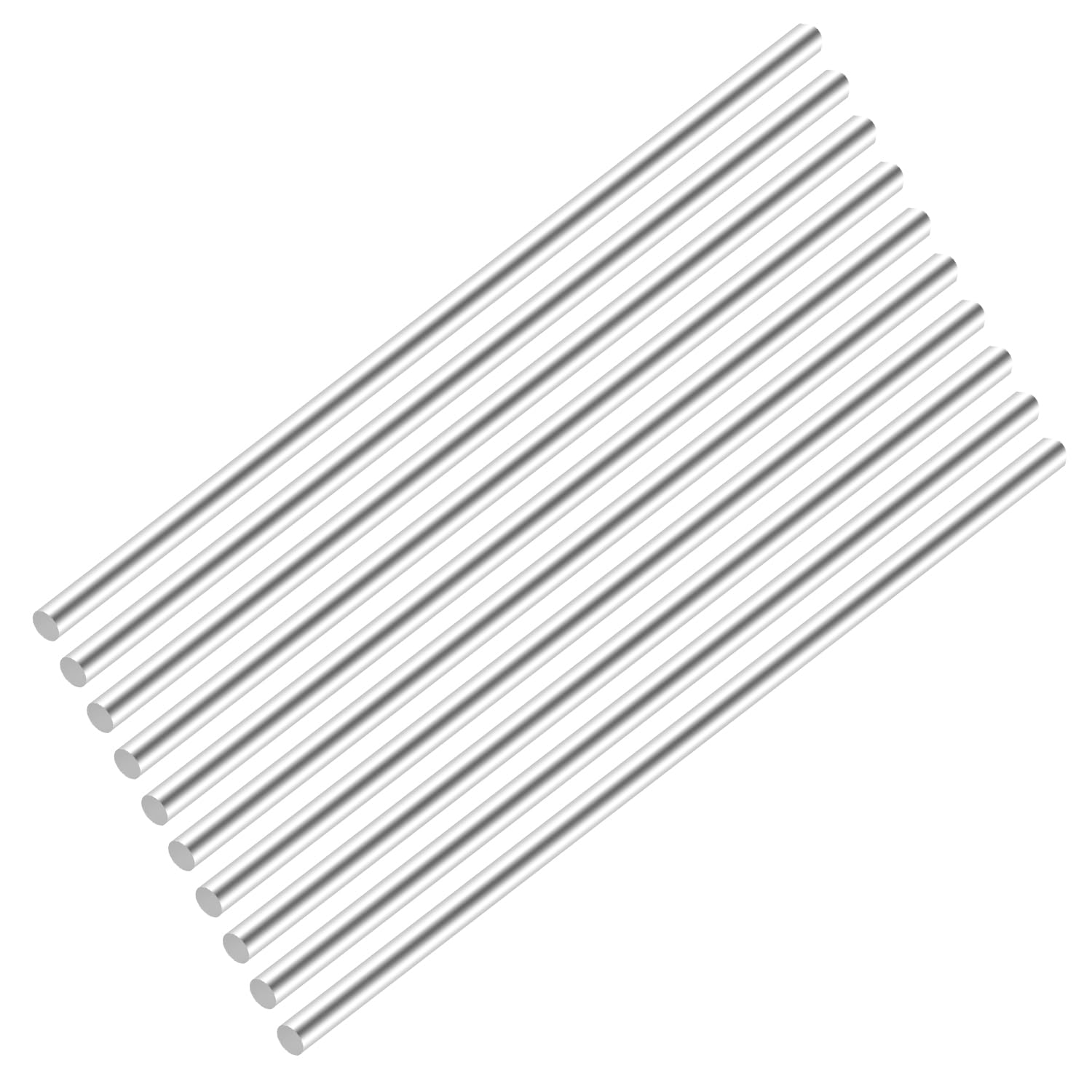 Stainless Steel Round Rod，1/2"(12.7mm) Diameter 12"(300mm) Length 304 Stainless Steel Metal Rods for Crafts,DIY, Industry, Decoration(5 pcs)