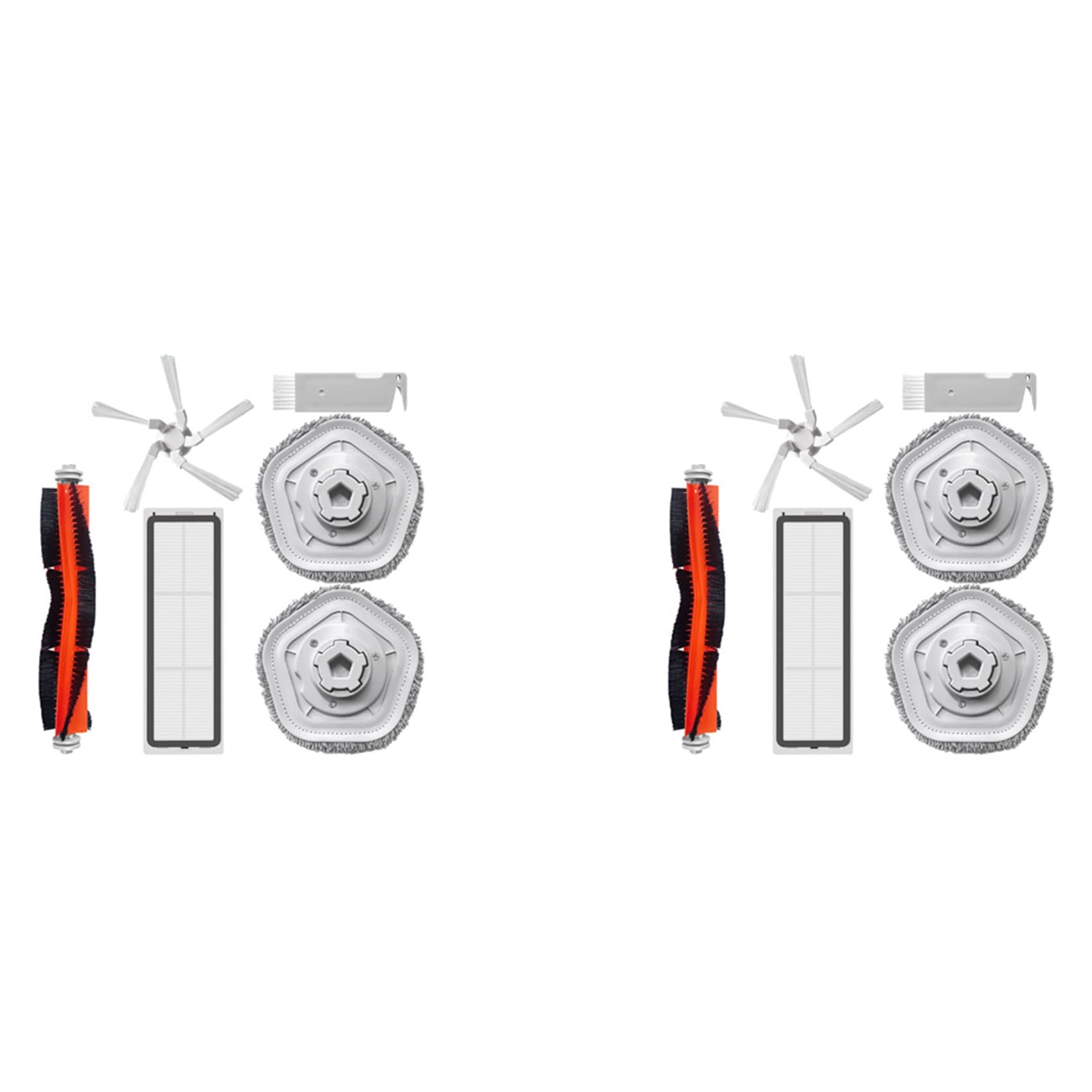 Hndhbfgrt 2X for Bot W10 W10 Pro Self-Cleaning Robot Vacuum and Mop Main Side Brush Hepa Filter Mop Pads Parts