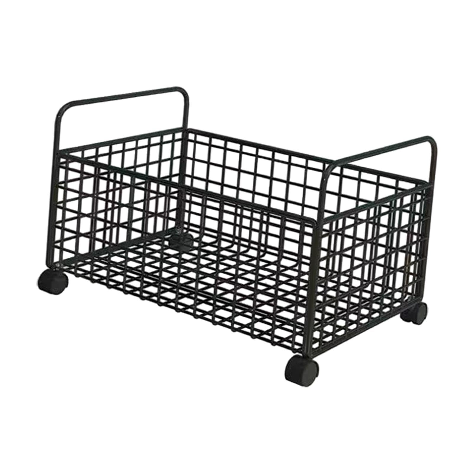 Carrello portaoggetti sotto la scrivania Carrello portaoggetti in Rete con Ruote Organizzatore di File con Ruote Carrello portaoggetti Piccolo per, L